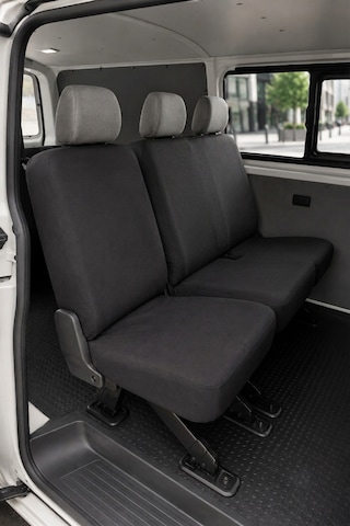 Volkswagen Transporter 5+1 - Siyah Penye Oto Koltuk Kılıfı - Baskısız