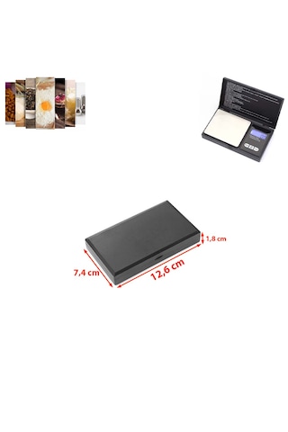 Küçük Dijital Hassas Cep Ölçeği Laboratuvar Mücevher Vb. Terazisi Lcd Elektronik Tartı Max: 500 Gr