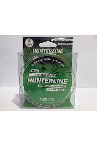 Hunterlıne 0,25Mm - 4,8Kg 100M Fluorocarbon Köstek Misinası Hunterlıne 0,25Mm - 4,8Kg 100M Fluorocarbon Köstek Misinası
