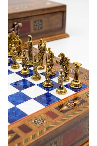 Roma Azure - Chess Set