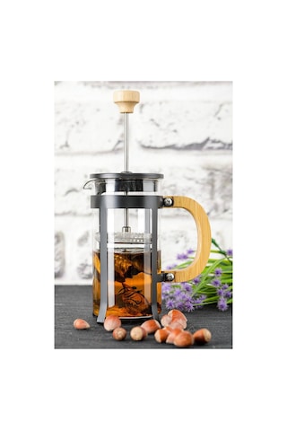 Lüx Cam 350 Ml French Press Siyah
