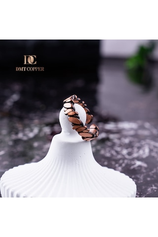 Dmt Copper Home El Yapımı Örgülü Bakır Yüzük, Antik Rustik Tasarım, Ayarlanabilir, Kırmızı Hediye Kutusu İle, Gaziantep El Sanatları 46375681