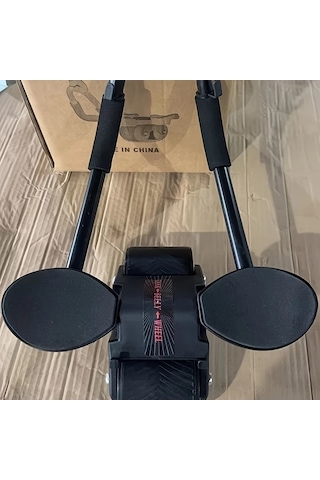 Maxaccess Yeni Otomatik Geri Dönen Mekik Çarkı Dizlik Ve Dirsek Desteği Siyah Evde Karın Kası Egzersiz Aleti