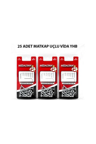 Medalyan Dl-99 Matkap Uçlu Vida - 3.9x16 Mm 25 Adet- 12'li Paket Diğer