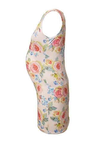 Luvmabelly Maternity 5501 Çiçekli Lohusa Emzirme Elbise-çok Renkli