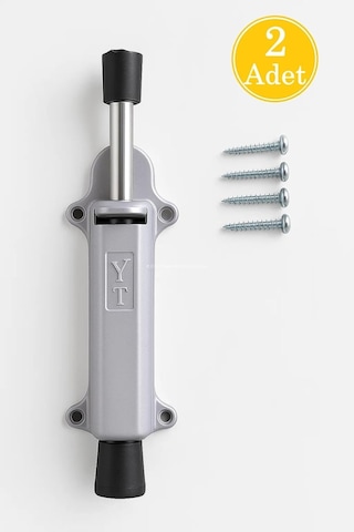 Basmalı Kapı Stoperi, 4 Vida Dahil, Dayanıklı Metal, Kolay Montajlı, Modern Tasarımlı Kapı Tutu