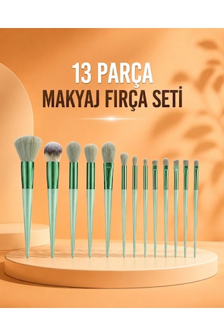 13 Parça Makyaj Fırça Seti Far Fırçası Allık Fırçası Yumuşak Uçlu 36271615