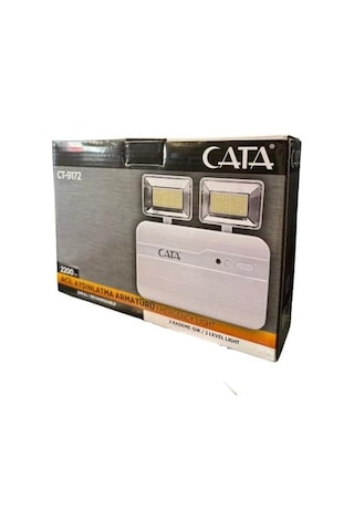 Cata Ct-9172 Acil Aydınlatma Armatürü, Şarjlı, 2 Kademe Işık, 2200 Lümen, 2x10w, Beyaz