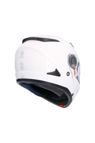 Shiro Flip Up SH-508SV Triton Monoclour Solid Güneş Gözlüklü Motosiklet Kaskı Beyaz