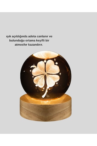 Cosmotex Dört Yapraklı Küre Ahşap