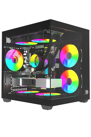 Gameline Hıper V1 3x Rgb Fanlı Usb 3.0 Gaming Bilgisayar Kasası Siyah