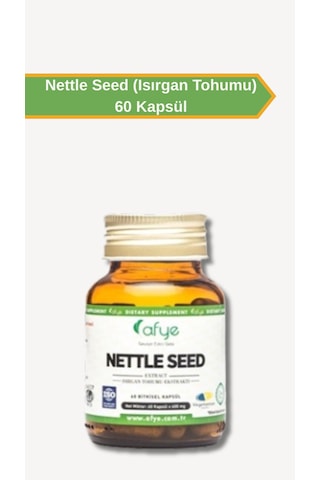 Afye Isırgan Tohumu Ekstraktı 60 Kapsül 600 Mg Nettle Seed