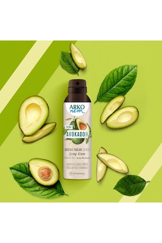 Arko Nem Değerli Yağlar Avokado Sprey Krem 3 x 150 ML