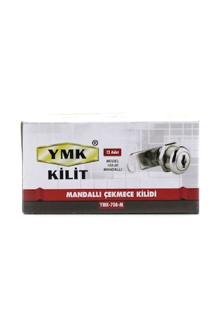 Yuma Ymk-708-m Oval Mandallı Dolap Ve Çekmece Kilidi - 20 Mm- 12'li Paket Diğer
