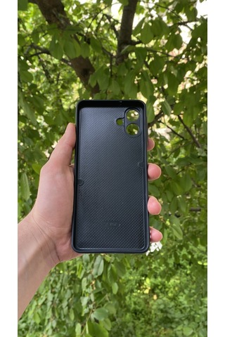 Samsung Uyumlu Galaxy A07 Yılan Desenli Kabartma Dokulu Kılıf Kiremit