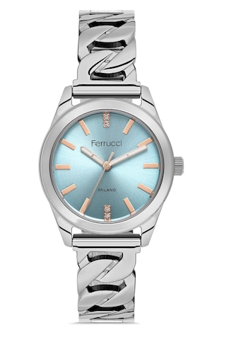 Ferrucci Fcr063589 Çelik Şık Kadın Kol Saati+bileklik Hediye