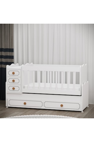 Garaj Home Yaren Yavrulu Beşik Beyaz