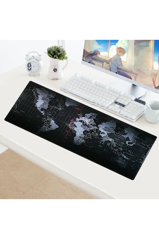 Appa Dünya 1 Oyuncu Mouse Pad 70X30 Cm Kaymaz Dikişli