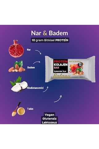 Balanu Protein Bar Seti 55 Gr 4 Farklı Lezzet 2'li Paketler X 4 A