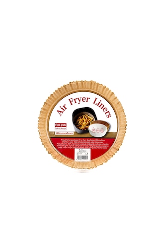 50pcs Yuvarlak Taban: 16cm - Kenar: 4.5cm Air Fryer Pişirme Kalıp Kağıt 4887 Renkli