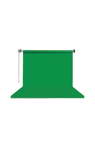 Hs Stüdyo Teknik 270x580cm Yeşil Fon Perde Seti Ve Askısı