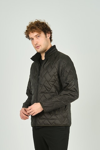 Allegro Erkek Dik Yaka Fermuarlı Cep Detaylı Kapitone Mont 4355 Haki Haki