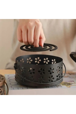 Yifomall Demir Sivrisinek Tütsü Tutucu, 1 Adet - Bronz Renk, Pratik Kullanım Altın