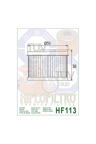 HONDA CBF 250 2004-2006 YAĞ FİLTRESİ HIFLO HF 113