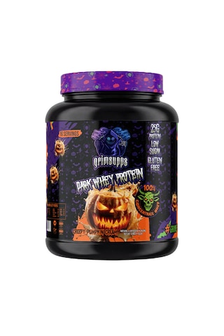 Grimsupps Dark Whey Protein Tozu 528g - Creepy Pumpkin Cream - 25g Protein Balkabağı