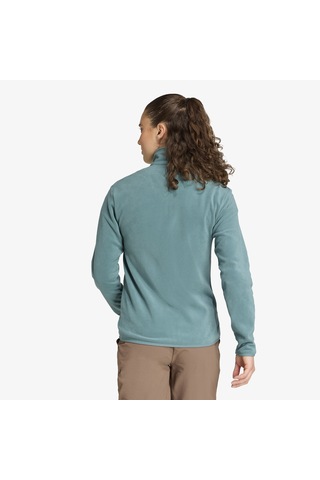 Adidas Multi Essentials Full Zip Fleece Kadın Yeşil Yürüyüş Polar Jm3111 Yeşil