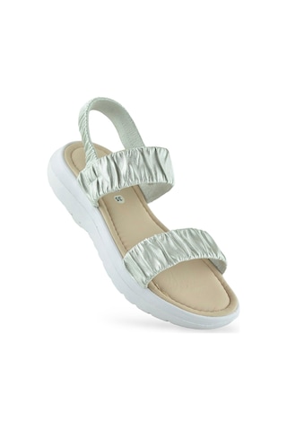 6894 Ortopedik Taban Kız Çocuk Sandalet Terlik Düğün Abiye Gündelik Vetta Gri