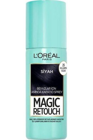 L'Oréal Paris Magıc Retouch Beyaz Dipleri Kapatıcı Sprey - Sıyah