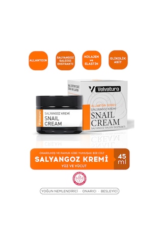 Velvatura Yenileyici ve Onarıcı Salyangoz Kremi 45 ML