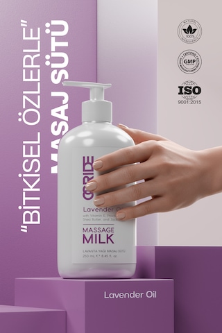 Lavanta Yağı Masaj Sütü 250 Ml Ve Nemlendirici Aromaterapi Bakımı