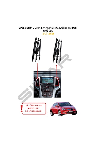 Opel Astra J Orta Havalandırma Izgara Perdesi Sağ Sol 2 Li Takım