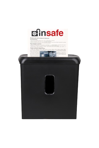Baove PS610 Evrak İmha Makinesi ve Kağıt İmha-Cd -Kredi Kartı İmha Makinesi - Çapraz Kesim - 11 L