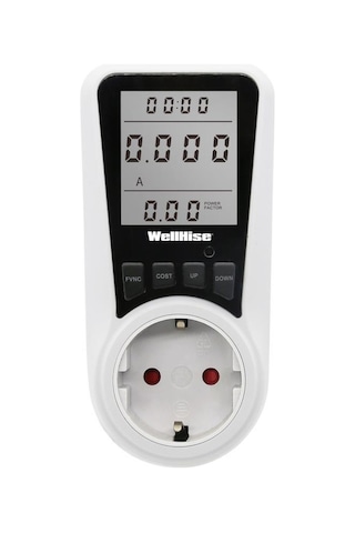 Wellhise Pm004 + 16A 3680 W Wattmetre Elektrik Tüketimi Ölçer