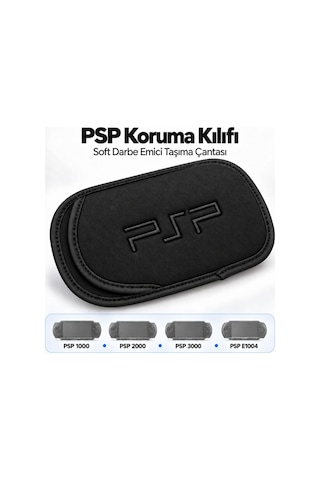 Psp Kılıf Darbe Emici Taşıma Çantası 1000 2000 3000 E1004 Uyumlu