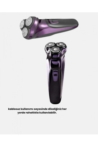 Şarjlı Saç Ve Sakal Tıraş Makinesi Kablosuz Kompakt Tasarımlı