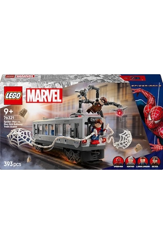 LEGO® ǀ Marvel Örümcek Adam ile Doktor Oktopus Metro Sahnesi 76321 - 9 Yaş ve Üzeri Çocuklar için Yaratıcı Oyuncak Yapım Seti (393 Parça)