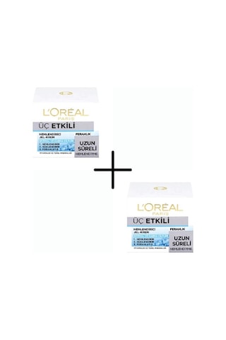 L'Oreal Paris Üç Etkili Nemlendirici Ferahlatıcı Jel Krem 2 x 50 ML