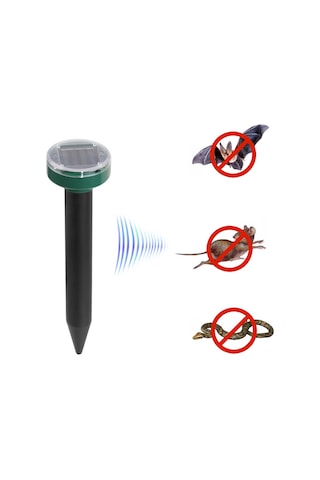 Kosona Güneş Enerjili Ultrasonik Sıçan Kovucu - Çevre Dost, Fiziksel Yöntem - 600mah Batarya İle - Ev, Park, Bahçe Kullanıma Uygun