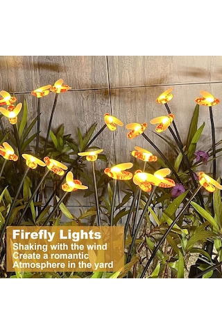 Maiyame Güneş Enerjili Sallanan Atkı Işığı 10 Led Islak Işık Bahçe Çimen Aydınlatması Ip65 8-10 Saat Süreli Tekli Paket Diğer