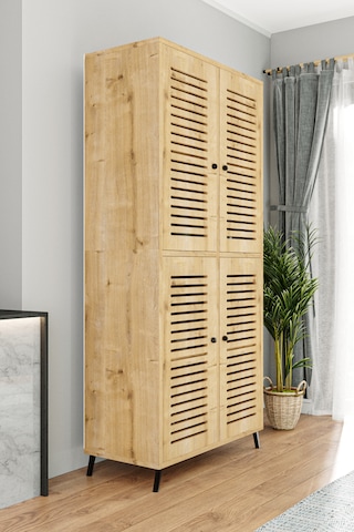 Enwood Deneb Mdf Safirmeşe 4 K Panjur Kapak Ahşap Ayaklı Kiler