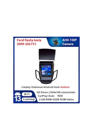 Ford Fiesta Tesla 2009-2017yıl 2gb Ram 32gb Rom Multimedya Carpla