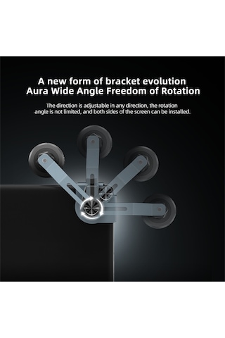 Su7y Tesla Araba Ekran Manyetik Telefon Tutucu Büyük Ekran Araç Montaj Navigasyon Standı Siyah