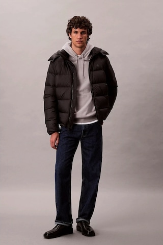 Calvin Klein Jeans Uzun Kollu Çıkarılabilir Kapüşonlu Şişme Erkek Mont Lv04rc518g-ub1 Siyah