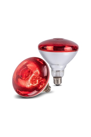 250w Tavuk Isı Lambası Ampulleri, Par38 Civcivler İçin Isı Lambası, Kızılötesi Isıtma Ampulleri 2 Paket