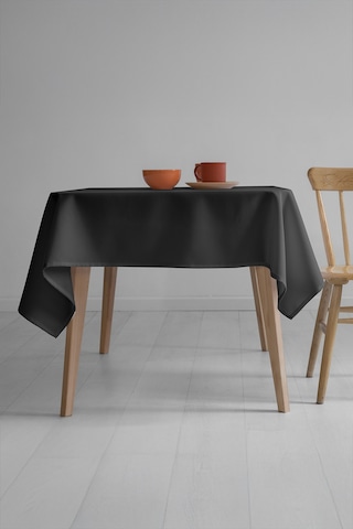 Nayra Keten Masa Örtüsü 160x220 - Siyah Siyah