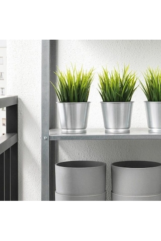 Ikea Fejka Saksılı Yapay Su Çimi 21 Cm Siyah Koyu Yeşil Yeşil Çok Renkli